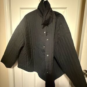 Old Navy Black Quilted Outerwear